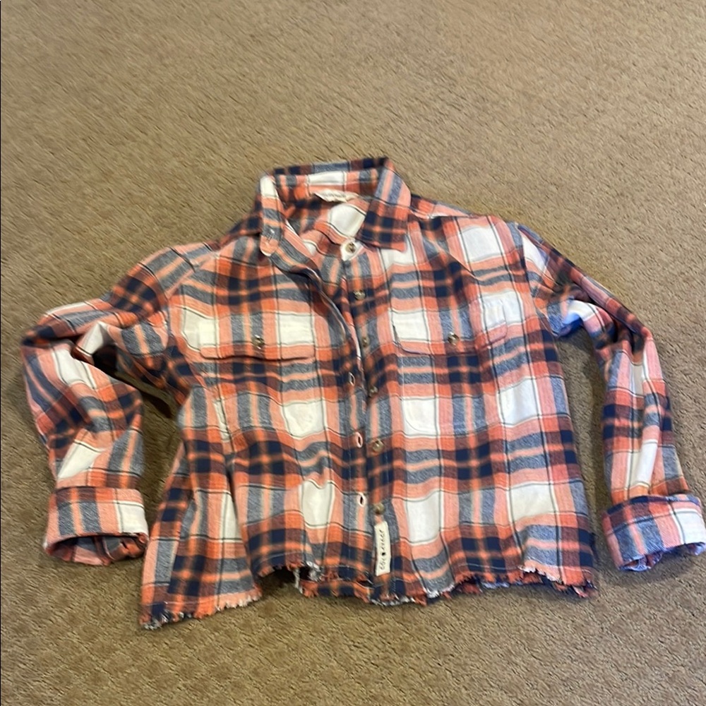 Plaid Button-Up Shirt